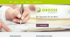 Desktop Screenshot of grosse-buerowelt.de