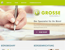 Tablet Screenshot of grosse-buerowelt.de